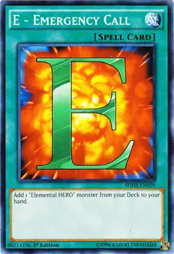 YUGIOH - E - Emergency Call - SDHS-EN029 - Common - 1st Edition - NM - FLAT RATE - Image 1