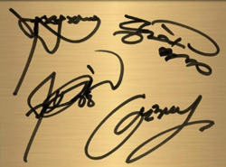 Squid Games Actor Signatures Card Old Prop Pop Culture Memorabilia TV Programme - Image 5