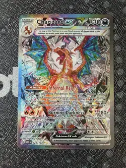 Pokemon TCG Charizard EX Sir Obsidian Flames 223/197 Full Art Secret Rare Card - Image 2