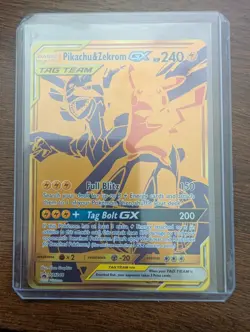 Pokemon TCG Pikachu & Zekrom GX SM248 Tag Team Holo Promo Card - Image 1