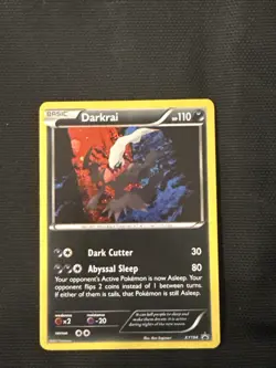 Pokemon Darkrai Black Star Promo TCG Card XY194 Cosmos Holo - Image 1