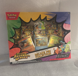 Pokemon Mega Evolution Ascended Heroes Kit Deluxe Pin 5 Packs 3 Promo Cards - Image 1