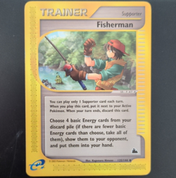 Pokemon Fisherman 125/144 Skyridge Trainer Uncommon Regular Card English 2003 - Image 1