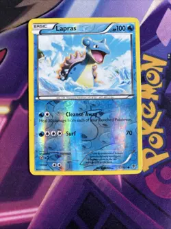Lapras 17/101 Pokemon Plasma Blast Black & White Reverse Holo Common Card LP - Image 1
