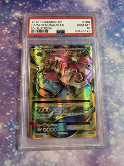 PSA 10 M Venusaur EX #100 XY Evolutions Full Art Pokemon Card - Image 1