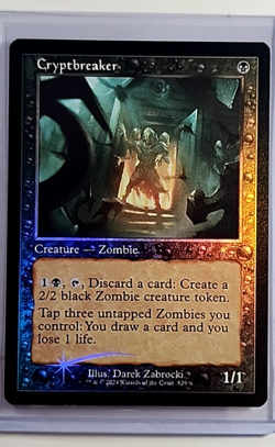 2024 MTG Magic the Gathering SLD Secret Lair Foil Retro Frame #839 Cryptbreaker - Image 1
