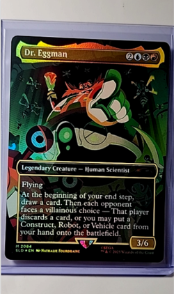 2025 MTG Magic the Gathering Secret Lair Sonic Borderless Foil #2084 Dr Eggman - Image 1