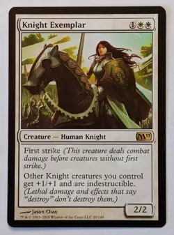 MTG - Knight Exemplar - Core Set 2011 20/249 - Regular Rare - Knight Typal - Image 1