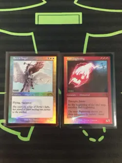 MTG Magic The Gathering Serra Angel / Ball Lightning LP Foil 30th Retro Promo - Image 1