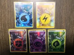Pokemon TCG EX Holon Phantoms Energy Reverse Holo 5 Cards - Image 1