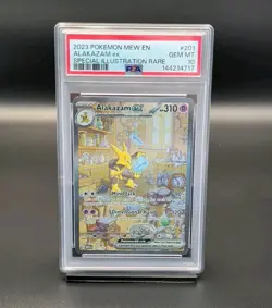 Pokemon Alakazam ex 201 Scarlet & Violet 151 Special Illustration Rare PSA 10 - Image 1