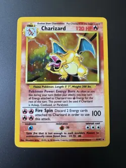 Pokemon Base Set Holo Starters Unlimited Vintage Charizard Blastoise Venusaur LP - Image 2