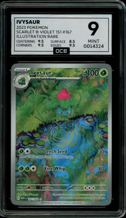 Pokemon Slab: Ivysaur - 167/165 - MEW - Graded OCE Mint 9 - Image 1