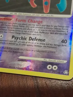 Deoxys Defense Forme 25/146 Legends Awakened Reverse Holo Mid-Era Pokemon Card - Image 2