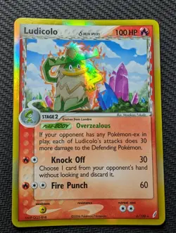 Pokemon TCG 2006 Crystal Guardians Ludicolo 6/100 Delta Species Holo - Image 1