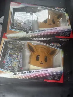 Pokemon Prismatic Evolutions Accessory Pouch Special Collection Sealed Lot Of 2 - Image 1