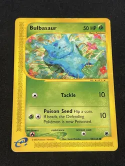 2002 Pokemon Expedition Base Set Bulbasaur 94/165 e-Reader - Image 1