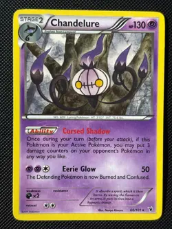 CHANDELURE 60/101 R NOBLE VICTORIES POKEMON NM/M - Image 1