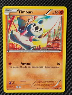 TIMBURR 62/101 C NOBLE VICTORIES POKEMON NM/M - Image 1