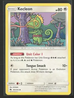 Kecleon 161/214 Uncommon Lost Thunder Pokemon Near Mint - Image 1