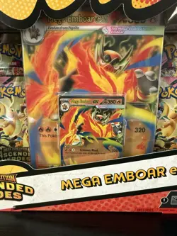 Pokemon TCG - Mega Evolution Ascended Heroes Mega Emboar EX Box Sealed - Image 2
