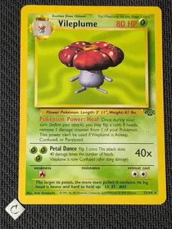 Vileplume 31/64 - Jungle Unlimited Non-Holo Rare Pokemon TCG NM - Image 1