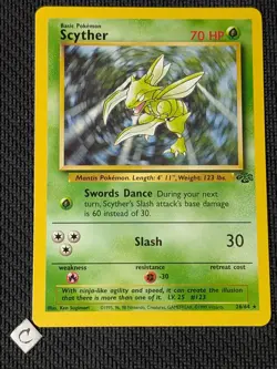 Scyther 26/64 - Jungle Unlimited Non-Holo Rare Pokemon TCG LP VLP - Image 1