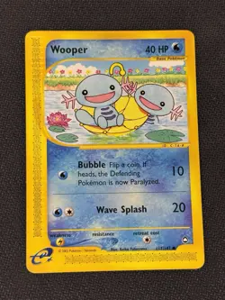 Pokemon TCG Wooper 117/147 Aquapolis Near Mint Condition - Image 1