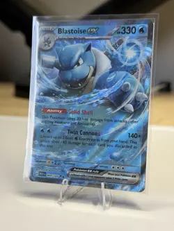 Blastoise EX, 009/165, Double Rare, Scarlet & Violet 151, Pokemon TCG, NM - Image 2