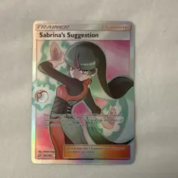 Pokemon Sabrina's Suggestion Full Art Ultra Rare Holo Trainer Sm-Team Up 181/181 - Image 1