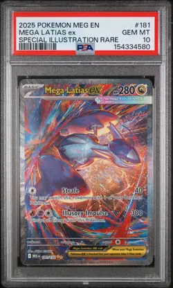 PSA 10 2025 POKEMON MEG EN-MEGA EVOLUTION | SIR MEGA LATIAS EX 181 - Image 1