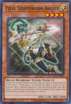 Felis, Lightsworn Archer - BLC1-EN061 - Common - 1st Edition - Lightly Played - - Image 1