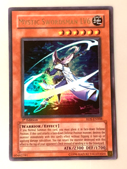 yugioh MYSTIC SWORDSMAN LV6 RDS-EN008 1st Edition Ultra Rare Near Mint - Image 1