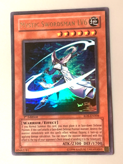 yugioh MYSTIC SWORDSMAN LV6 RDS-EN008 1st Edition Ultra Rare Near Mint - Image 2