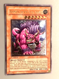 yugioh Behemoth the King of All Animals FET-EN014 Ultimate 1st Ed near mint - Image 3