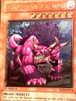 yugioh Behemoth the King of All Animals FET-EN014 Ultimate 1st Ed near mint - Image 4