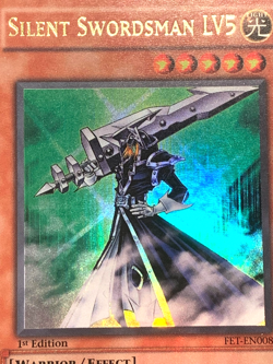 yugioh SILENT SWORDMAN LV5 FET-EN008 Ultra Rare 1st Edition near mint - Image 4