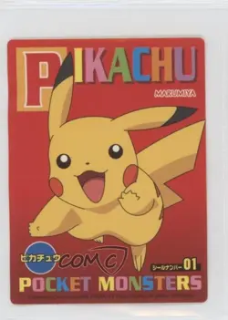 Pikachu Marumiya Pokemon Diamond & Pearl Furikake Stickers #01 2006 - Image 1