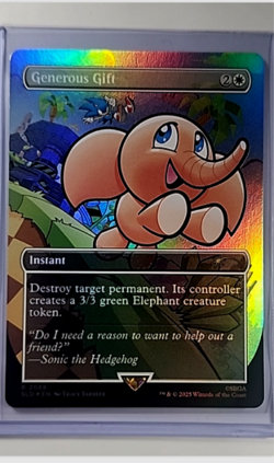 2025 MTG Magic The Gathering SLD Secret Lair Borderless Foil #2088 Generous Gift - Image 1