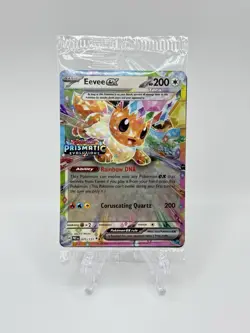 Pokemon Prismatic Evolutions Surprise Box Promo EEVEE EX #075/131 SEALED - Image 1