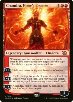 X 1 Chandra, Hope's Beacon NM-M March of the Machine 134 MTG Magic The Gathering - Image 1