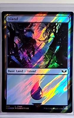 2022 MTG Magic the Gathering 40K Warhammer 40000 Surge Foil #308 Island - Image 1