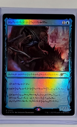 2023 MTG Magic The Gathering SLD Secret Lair Phyrexian Foil #1203 Blighted Agent - Image 1