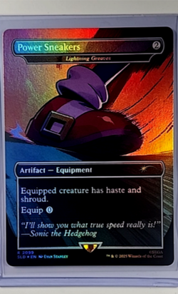 2025 MTG Magic The Gathering SLD Secret Lair Borderless Foil 2099 Power Sneakers - Image 1