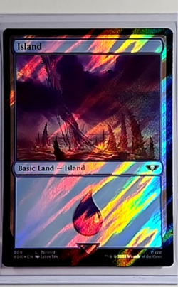 2022 MTG Magic the Gathering 40K Warhammer 40000 Surge Foil #309 Island - Image 1