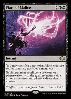 FLARE OF MALICE Rare Modern Horizons 3 NM MTG - Image 1
