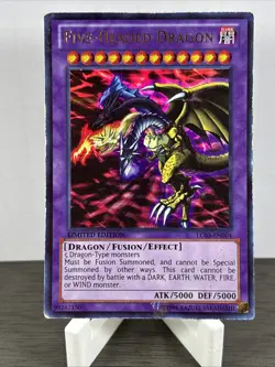 Yugioh! Five-Headed Dragon LC03-EN004 Ultra Rare Limited Edition Light Play - Image 1