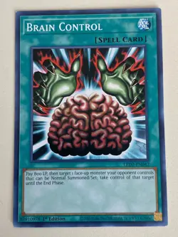 Yugioh - Brain Control x 3 - 1st Edition LP - Plus Free Holo Card - Image 4