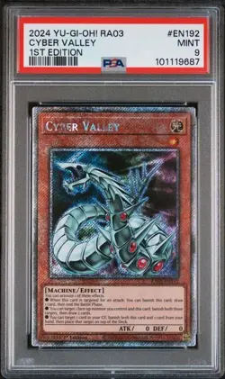 2024 YuGiOh! RA03 Cyber Valley 1st Edition #EN192 PSA 9 MINT - Image 1