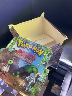 WOTC Vintage NEO DISCOVERY ☘🔥💧⚡ Empty Booster Box ⚡💧🔥☘ No Pokemon Cards - Image 4